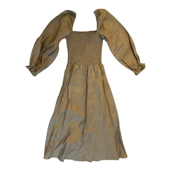 tommy bahama two palms linen dress Tommy Bahama Two Palms 3/4 Sleeve Buccaneer Blue Linen Shift Dress main image 1